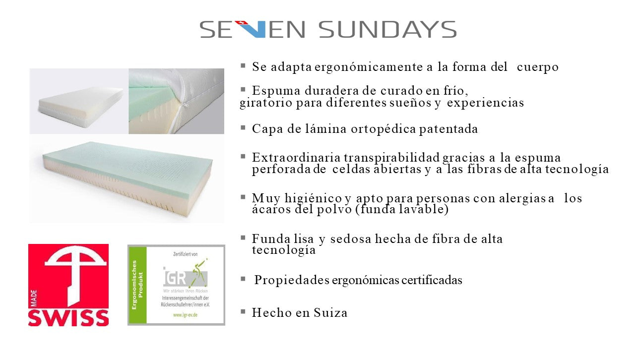 Colchones ortopédicos Seven Sundays