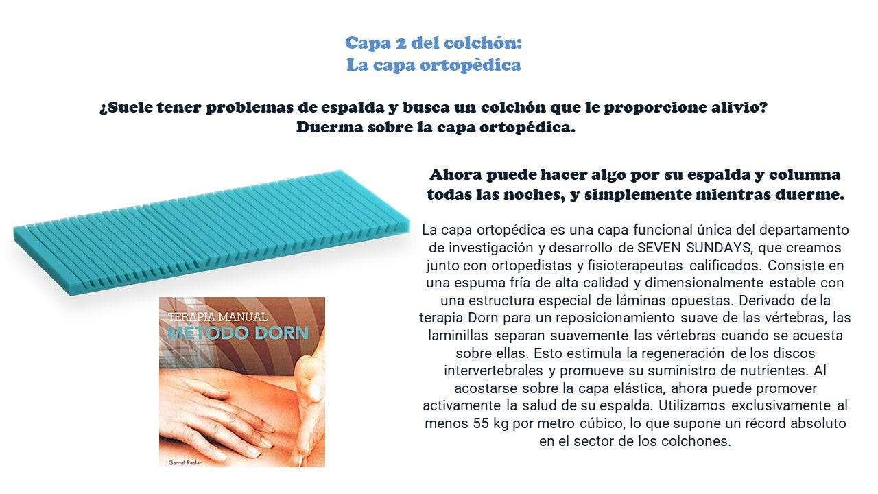 Colchones ortopédicos Seven Sundays